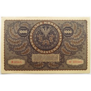 Polska, II RP, 1000 marek 1919, III serja Ł