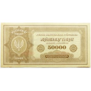 Polska, II RP, 50 000 marek 1922, seria B