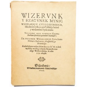 Reprint dzieła z 1600 roku, o obrocie obcą monetą w Polsce, Warszawa 1965