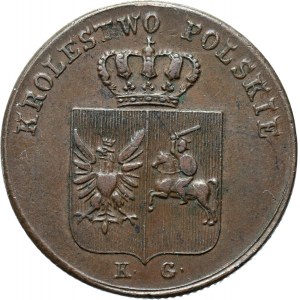 Powstanie Listopadowe, 3 grosze 1831 K.G., Warszawa, piękny egzemplarz