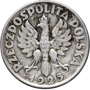 Polska, II RP, Kłosy, 2 złote 1925 bez kropki, Warszawa