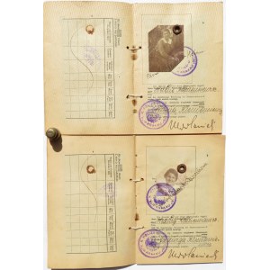 Austro-Węgry, zestaw dwóch paszportów wydanych w roku 1918 w imieniu cesarza Karola