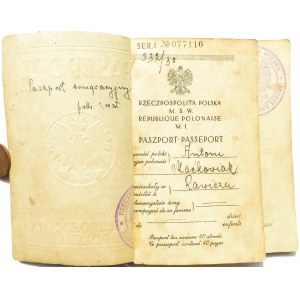 II RP, Paszport z roku 1930 dla p. Antoniego Maćkowiaka