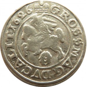 Zygmunt III Waza, lot groszy 1626, Wilno, pogoń niewpisana w tarczę