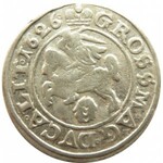 Zygmunt III Waza, lot groszy 1626, Wilno, pogoń niewpisana w tarczę