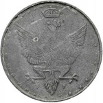 Poľské kráľovstvo, 20 fenig 1917, dobový falzifikát, zinok?