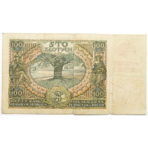 Polska, Generalna Gubernia, 100 złotych 1934, seria CG, fałszywy nadruk