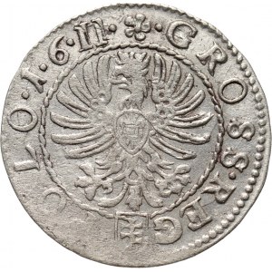 Zygmunt III Waza, grosz 1611, podwójnie uderzona 11 w dacie, Kraków