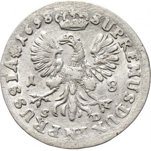 Niemcy, Prusy, Fryderyk III, ort 1698 SD, Królewiec
