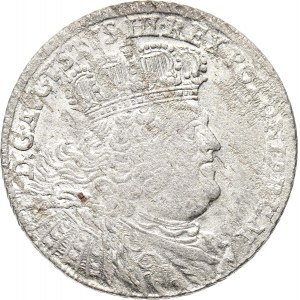 August III Sas, ort (18 groszy) 1754 E.C., Lipsk