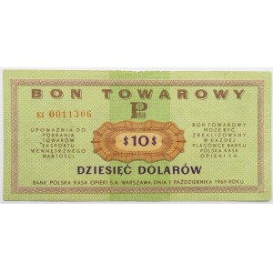 Polska, PeWeX, 10 dolarów 1969, seria Ef