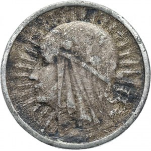 Polska, II RP, 2 złote 1933, falsyfikat z epoki, szary metal srebrzony