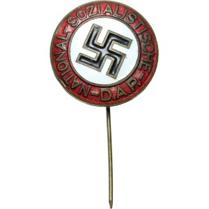 Niemcy, (III Rzesza), odznaka NSDAP, emalia, na szpilkę