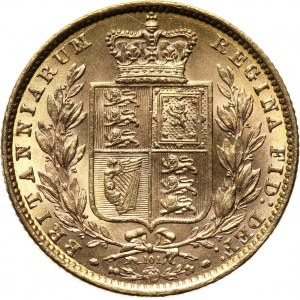 Wielka Brytania, Wiktoria, suweren 1871, UNC