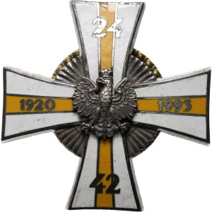Polska, III RP, odznaka 42 Pułk Zmechanizowany Żary, numerowana 26, wyk. Z. Olszewski