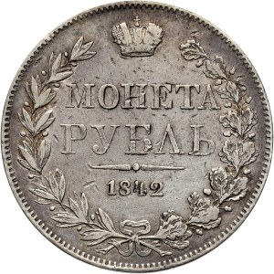 Mikołaj I, rubel 1842 MW, Warszawa