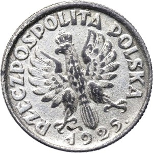 Polska, II RP, 1 złoty 1925, falsyfikat z lat 50-60 XX wieku, Katowice