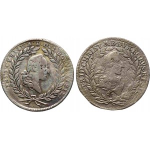 Niemcy, Brandenbergia, lot dwóch monet 20 kreuzer 1765, różne mennice