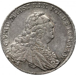 August III Sas, talar 1763 FWoF, Drezno, ładny egzemplarz