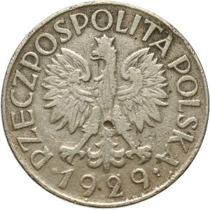 Polska, II RP, 1 złoty 1929, falsyfikat z epoki
