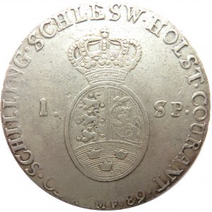 DaniaNiemcySchleswig-Holstein, Christian VII, talar 1789 M, Altona