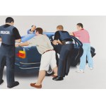 Marcin Maciejowski (b. 1974, Babice near Kraków), Six People with a Car, 2002