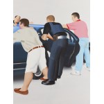 Marcin Maciejowski (b. 1974, Babice near Kraków), Six People with a Car, 2002