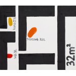 Wilhelm Sasnal (nar. 1972, Tarnów), „64 m²“, triptych, 2000–2001