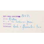 Edward Dwurnik (1943 Radzymin – 2018 Varšava), „Éterická dáma“ ze série „Zeď“, 1973