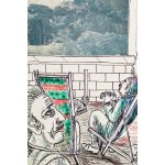 Edward Dwurnik (1943 Radzymin – 2018 Varšava), „Rekonvalescenti“ ze série „Zeď“, 1973