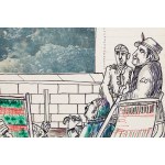 Edward Dwurnik (1943 Radzymin – 2018 Varšava), „Rekonvalescenti“ ze série „Zeď“, 1973