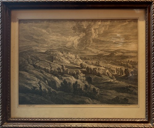 Schelte Adamsz. Bolswert (ok. 1586-1659) według Petera Paula Rubensa (1577-1640), Hiszpański pejzaż z pasterzem kóz (z serii „Małe krajobrazy”), lata 30. XVII w.
