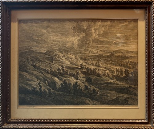 Schelte Adamsz. Bolswert (ok. 1586-1659) według Petera Paula Rubensa (1577-1640), Hiszpański pejzaż z pasterzem kóz (z serii „Małe krajobrazy”), lata 30. XVII w.