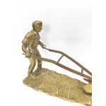 Statuetta in ottone “Il contadino”