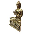 Statuetta di Buddha in ottone - 37 cm