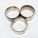 Set of Silver-Plated Napkin Holders