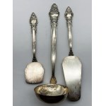 Silver-plated cutlery set—for cakes and soup