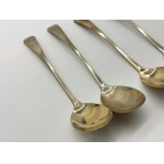 Set of 4 silver-plated teaspoons