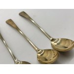 Set of 4 silver-plated teaspoons