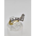 Zlatý prsteň s diamantmi 0,5 Ct