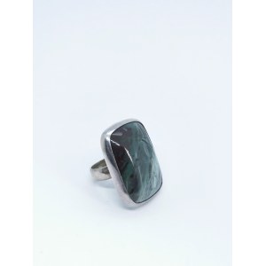 Anello con diaspro, argento 925