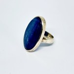 Anello d'argento con cianite