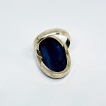 Anello d'argento con cianite