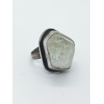Strieborný prsteň s horským kryštálom