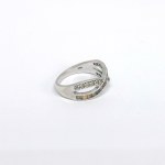 Silver ring with natural prasiolites, rubies, sapphires, citrines, and other gemstones