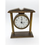 Vintage SWIZA 8 Brass Portico Swiss Desk Alarm Clock