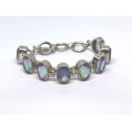 Silver Bracelet with Mystic Topaz