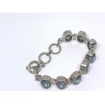 Silver Bracelet with Mystic Topaz