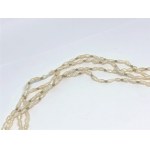 Quadruple freshwater pearl necklace in gold