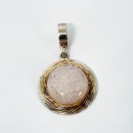 Silver Pendant with Quartz
